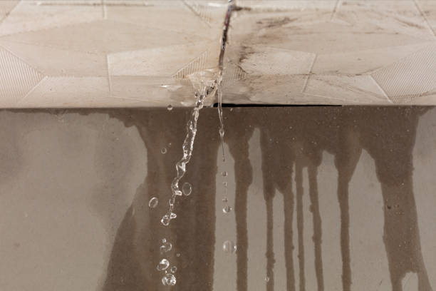 Professional Burst Pipe Cleanup technician working in Lake Dallas, TX
